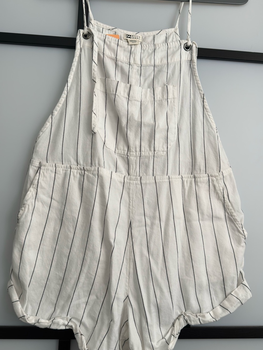 Billabong White with Black Pinstripe Shorts